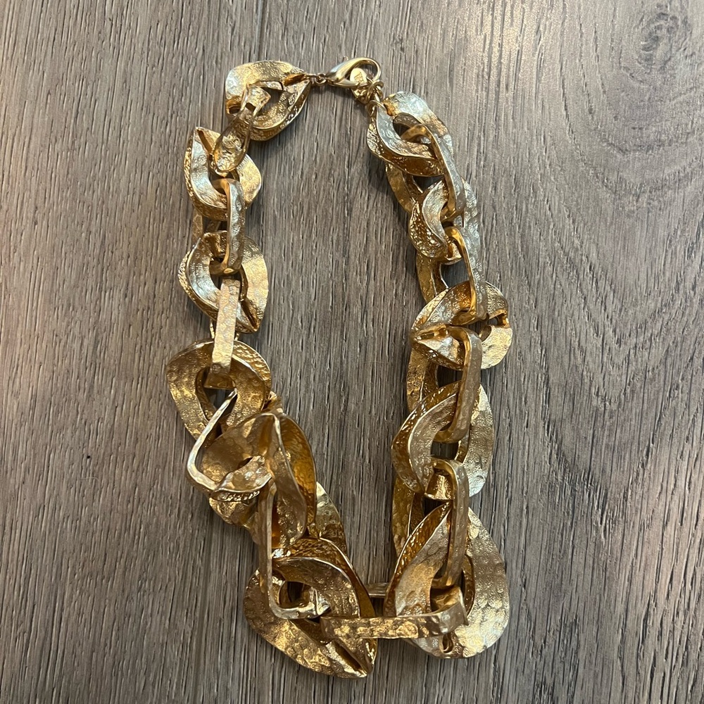 Zara gold necklace rustic
